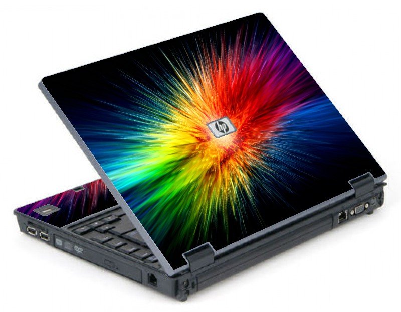 Rainbow Burst 6710B Laptop Skin
