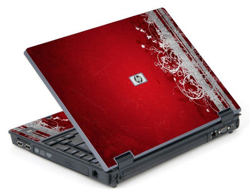 Red Grunge 6710B Laptop Skin