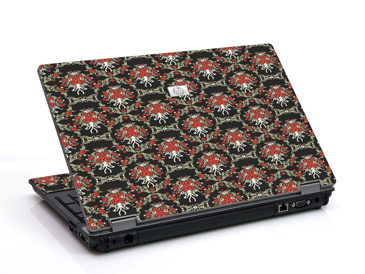 Flower Black Versailles 6730B Laptop Skin