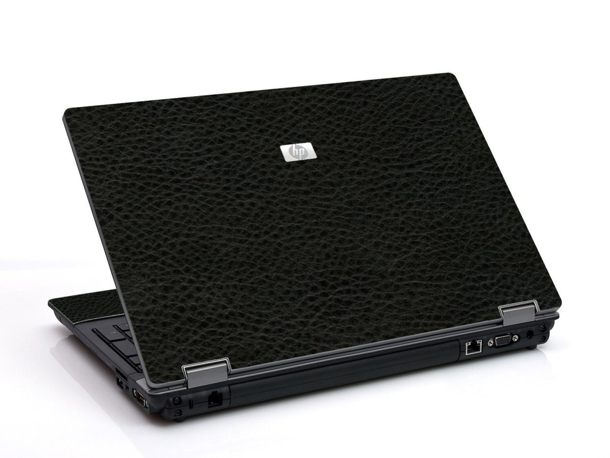 Black Leather 6730B Laptop Skin
