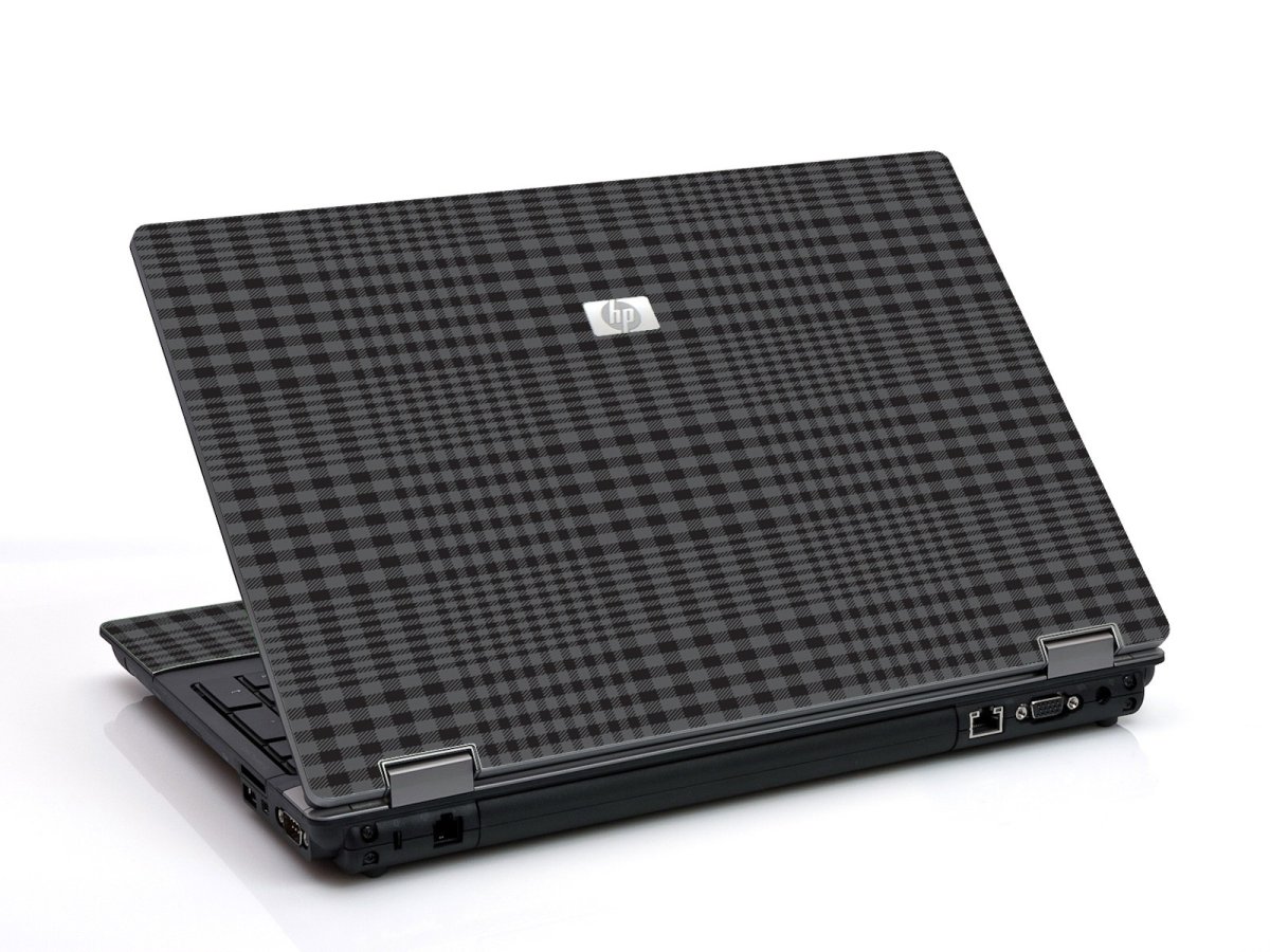 Black Plaid 6730B Laptop Skin
