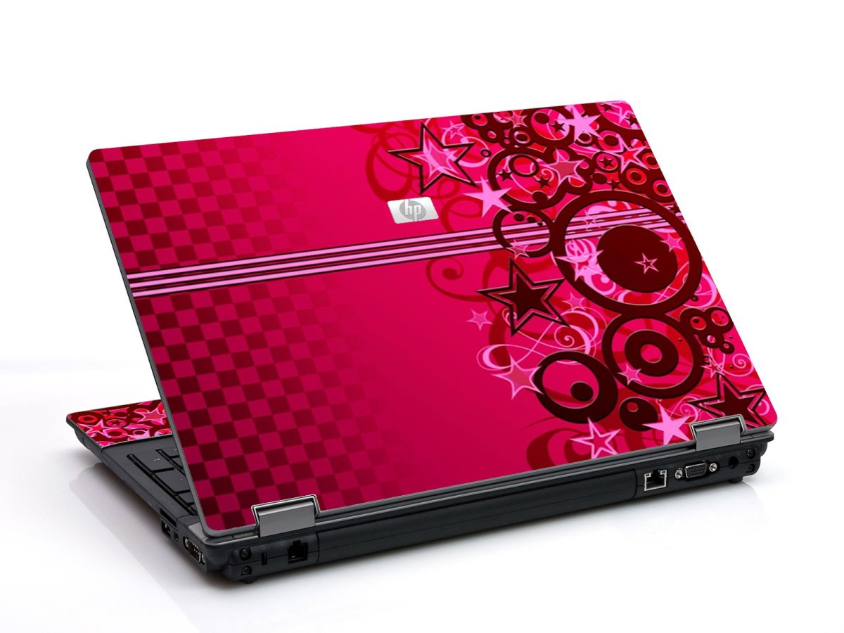 Pink Grunge Stars 6730B Laptop Skin