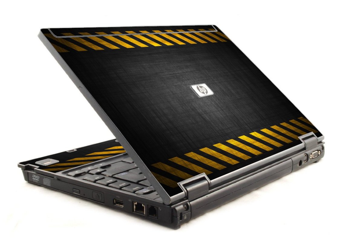 Black Caution Border 6930P Laptop Skin
