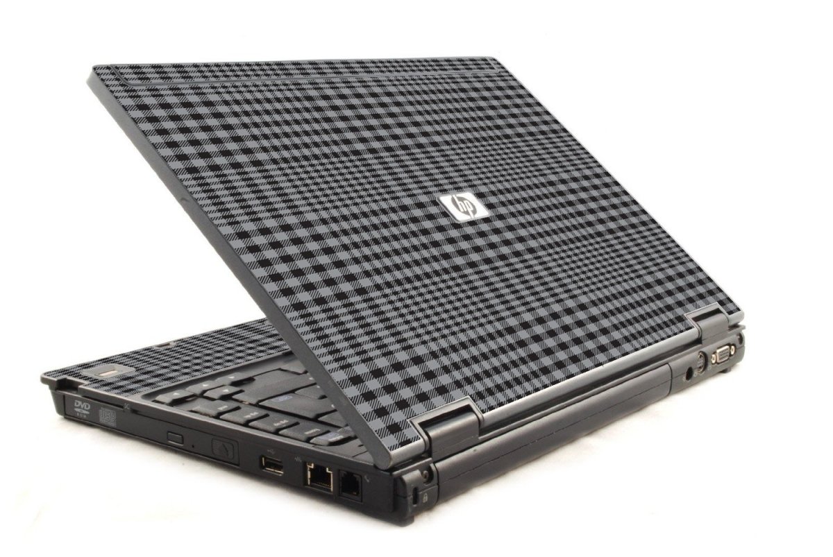 Darkest Grey Plaid 6930P Laptop Skin