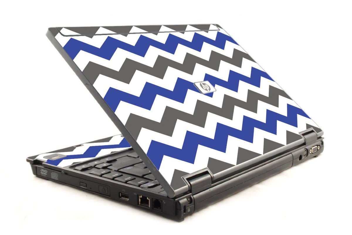 Grey Blue Chevron 6930P Laptop Skin