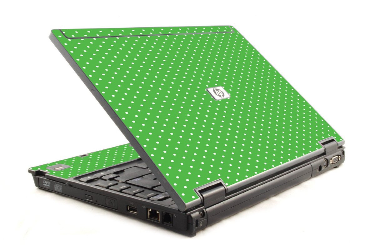 Kelly Green Polka 6930P Laptop Skin