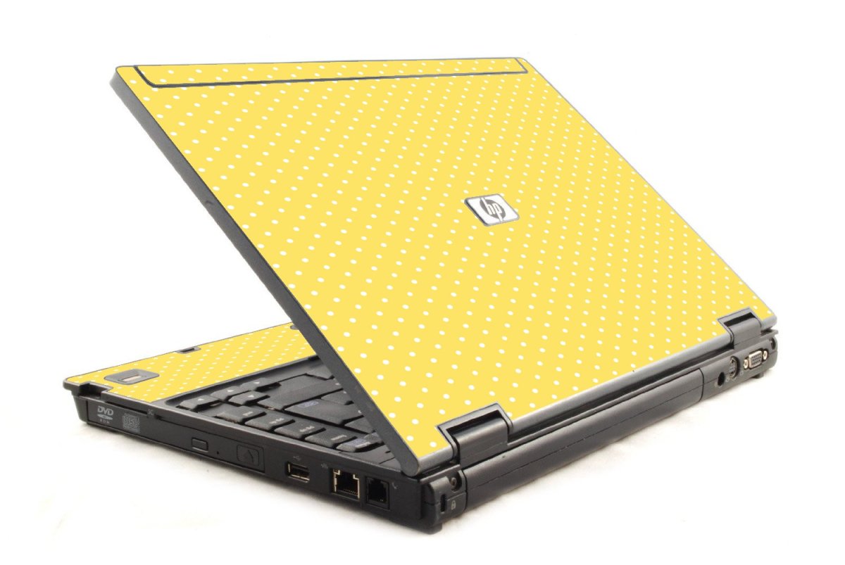 Yellow Polka Dot 6930P Laptop Skin