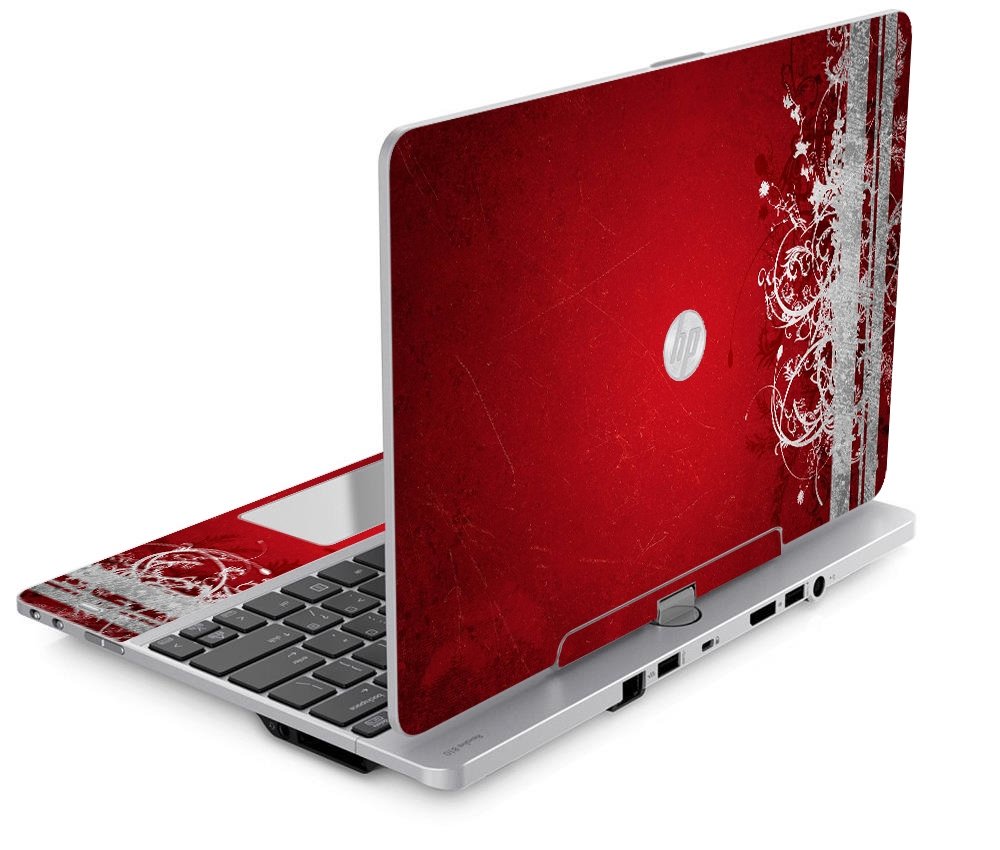 HP TouchSmart Tx2 RED GRUNGE Laptop Skin
