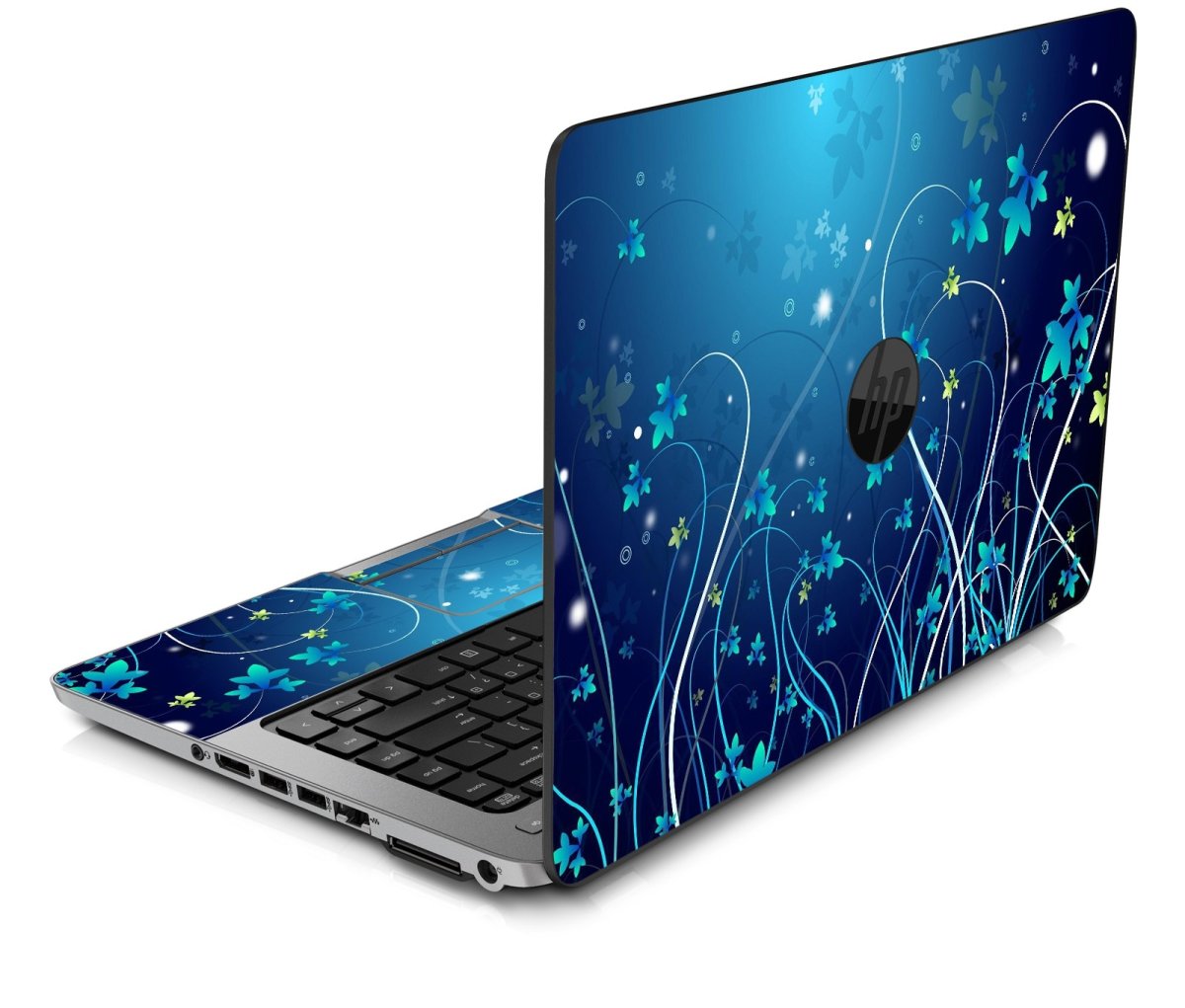 HP Pavilion 15-BS BLUE FLOWERS Laptop Skin
