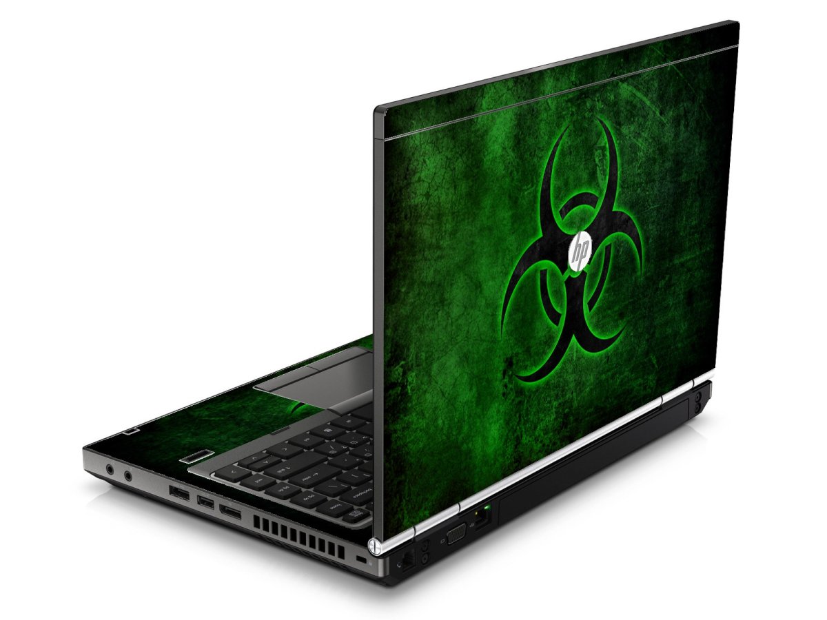 HP EliteBook 8570P GREEN BIOHAZARD Laptop Skin
