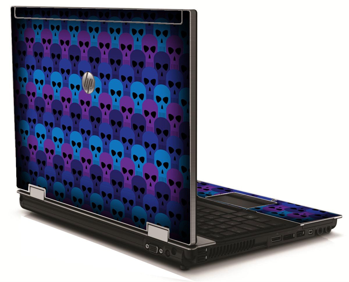 Blue Skulls HP 8540W Laptop Skin