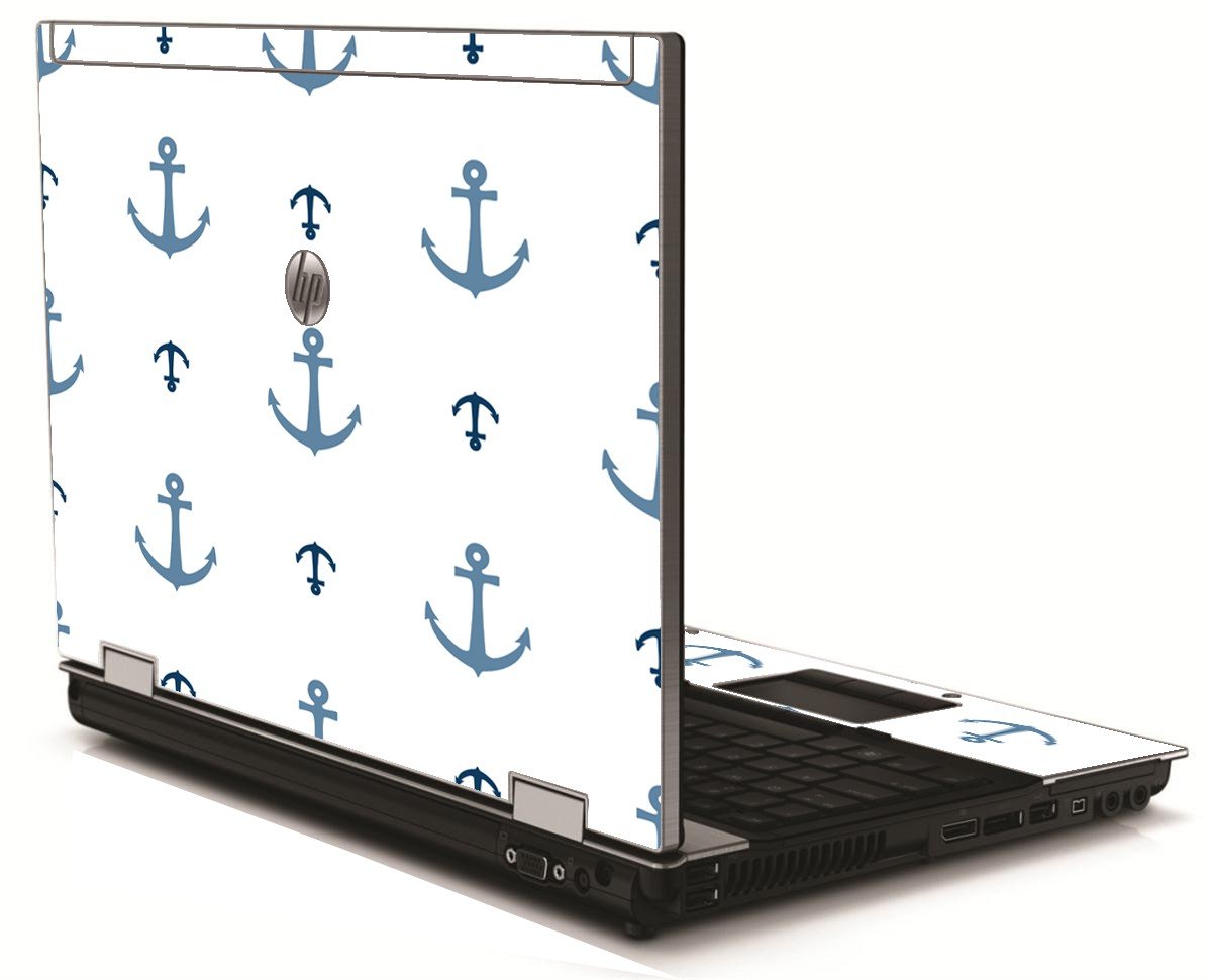Multi Blue Anchors HP 8540W Laptop Skin