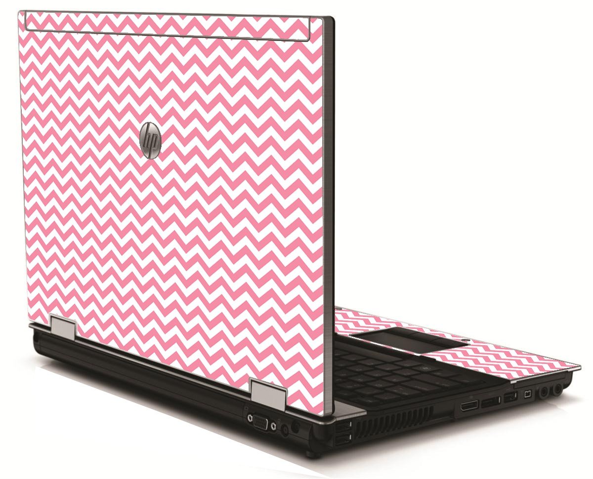 Pink Chevron Waves HP 8540W Laptop Skin