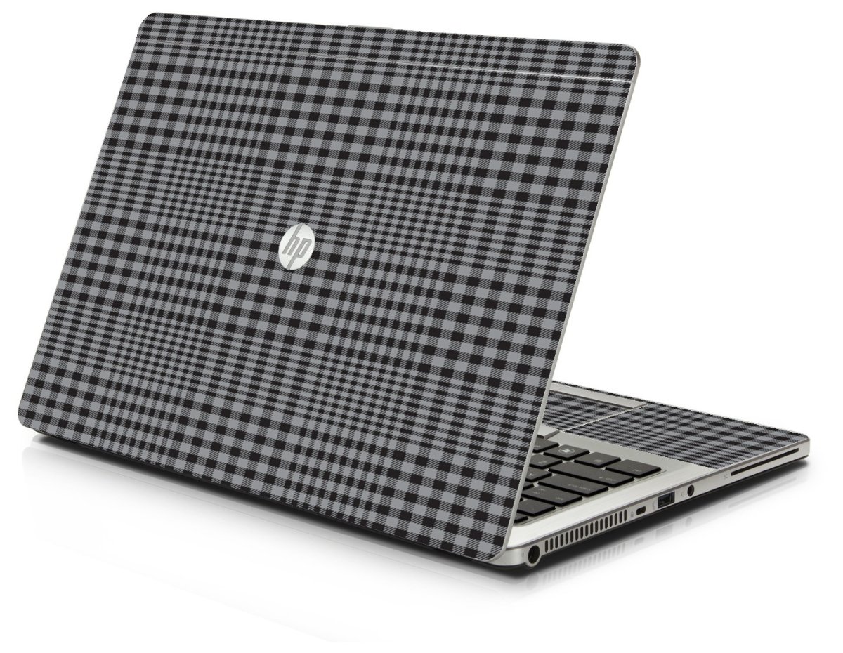 Darkest Grey Plaid 9470M Laptop Skin