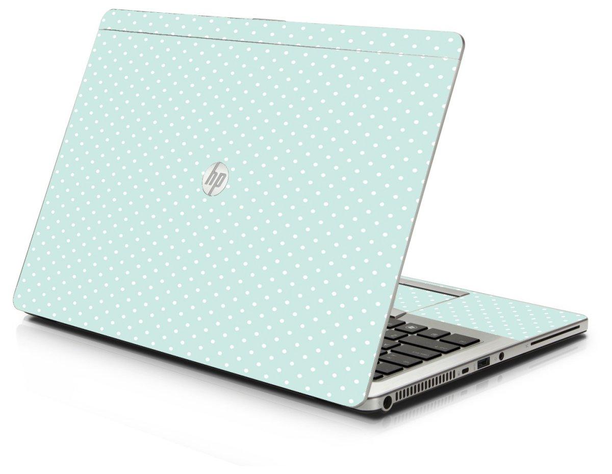 Light Blue Polka HP 9470M Laptop Skin