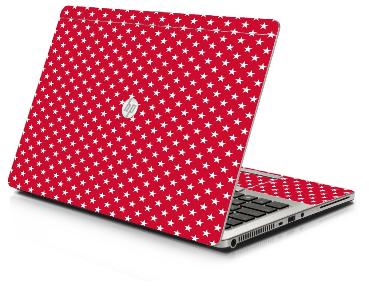 Red White Stars HP 9470M Laptop Skin