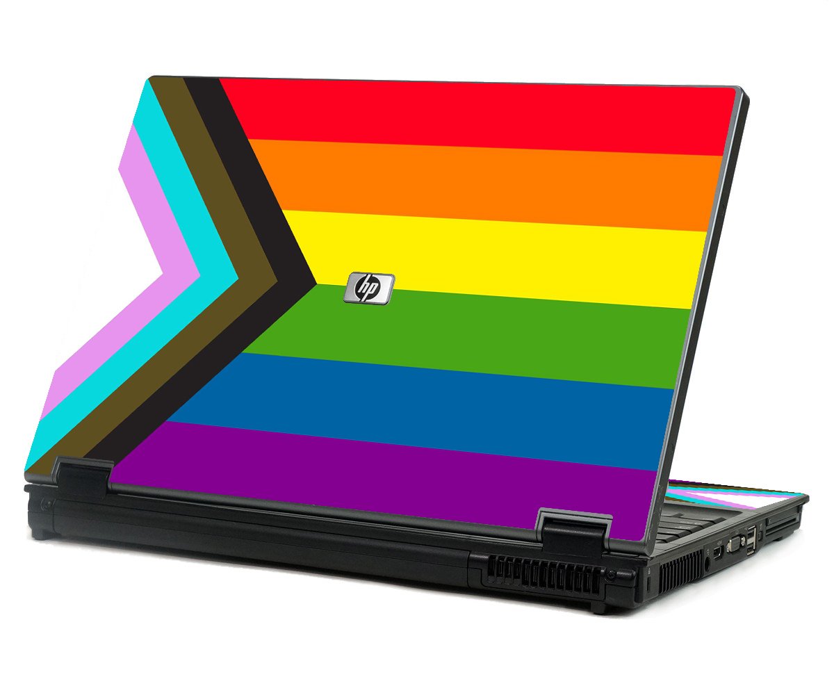 HP Compaq 8710P PROGRESSIVE PRIDE FLAG Laptop Skin