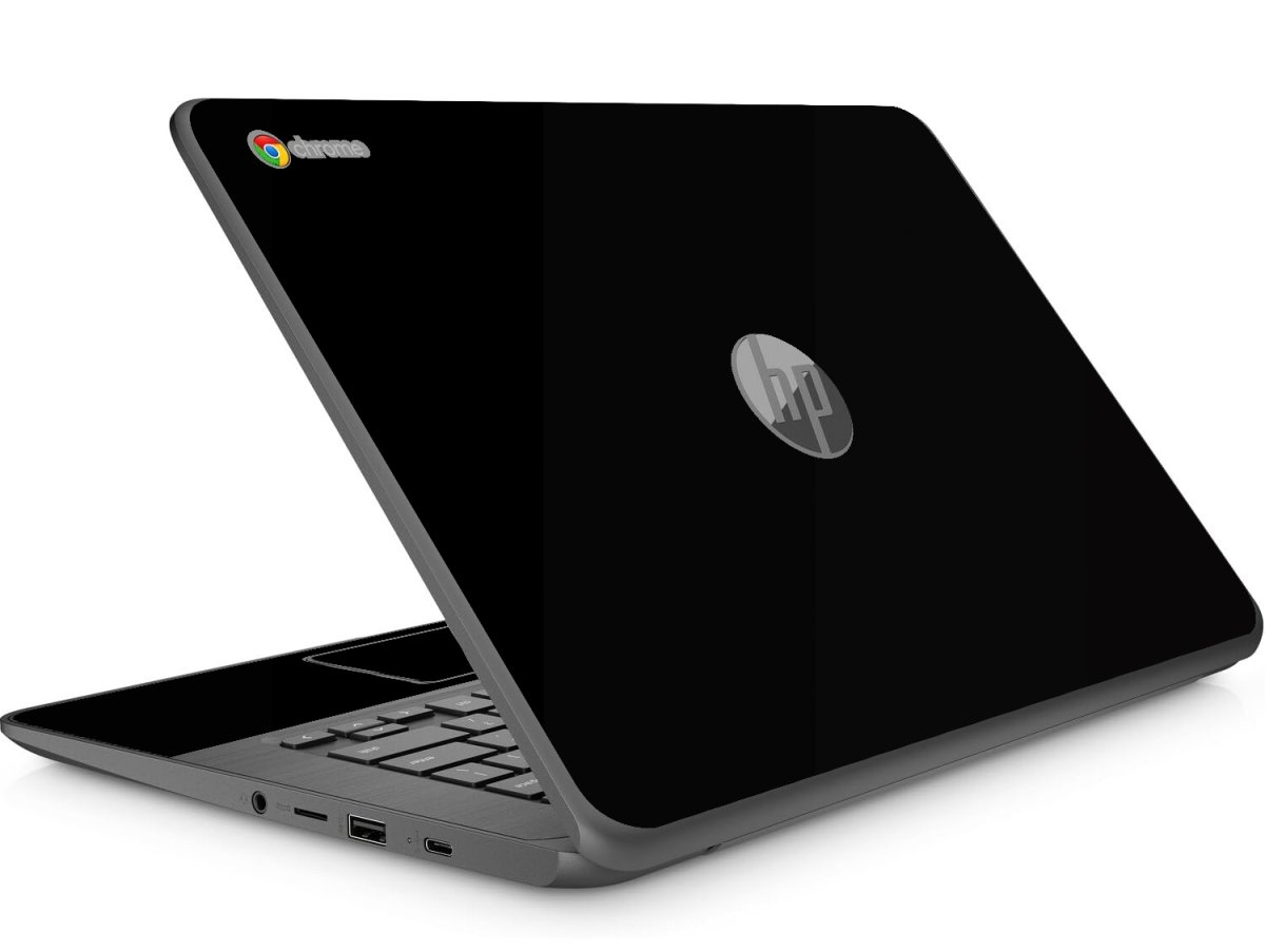 HP Chromebook 14 G5 BLACK Laptop Skin