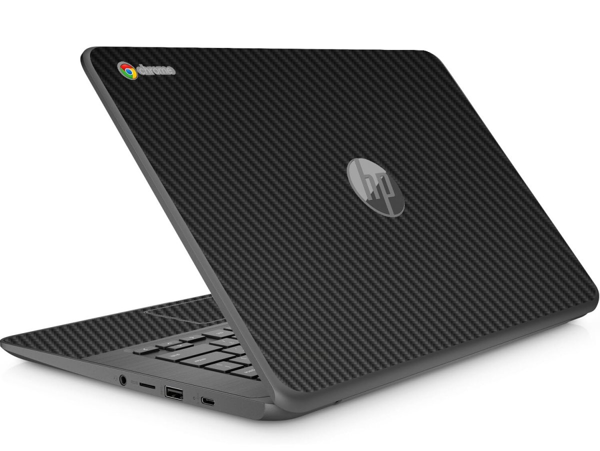 HP Chromebook 14 G5 BLACK CARBON FIBER Laptop Skin
