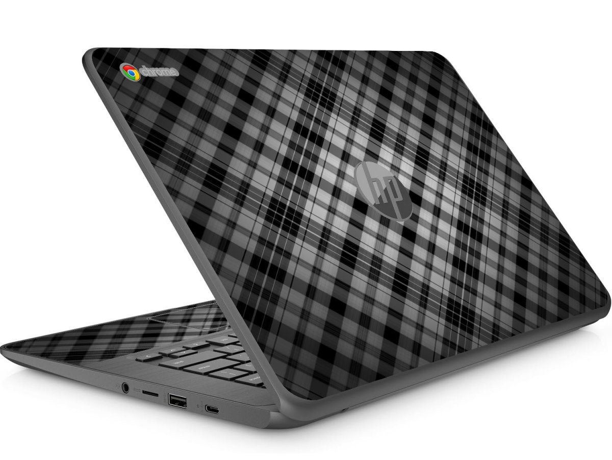 HP Chromebook 14 G5 POSH PLAID Laptop Skin