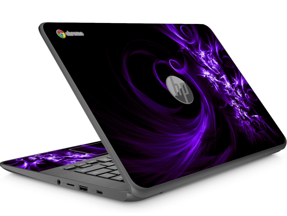 HP Chromebook 14 G5 PURPLE SPIRAL Laptop Skin