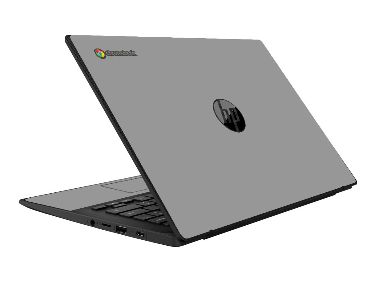 HP Chromebook 14 G6 G7 GREY SILVER Laptop Skin
