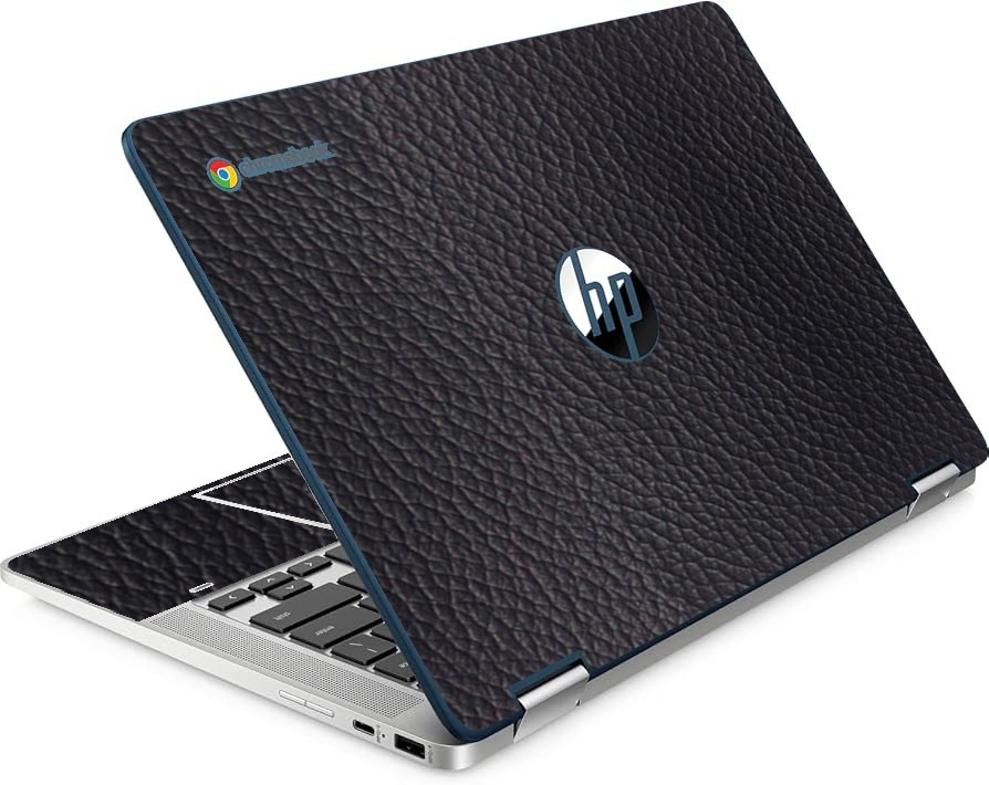 HP Chromebook X360 14A CA0790WM BLACK LEATHER Laptop Skin