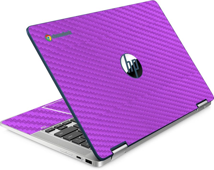 HP Chromebook X360 14A CA0790WM PURPLE CARBON FIBER Laptop Skin