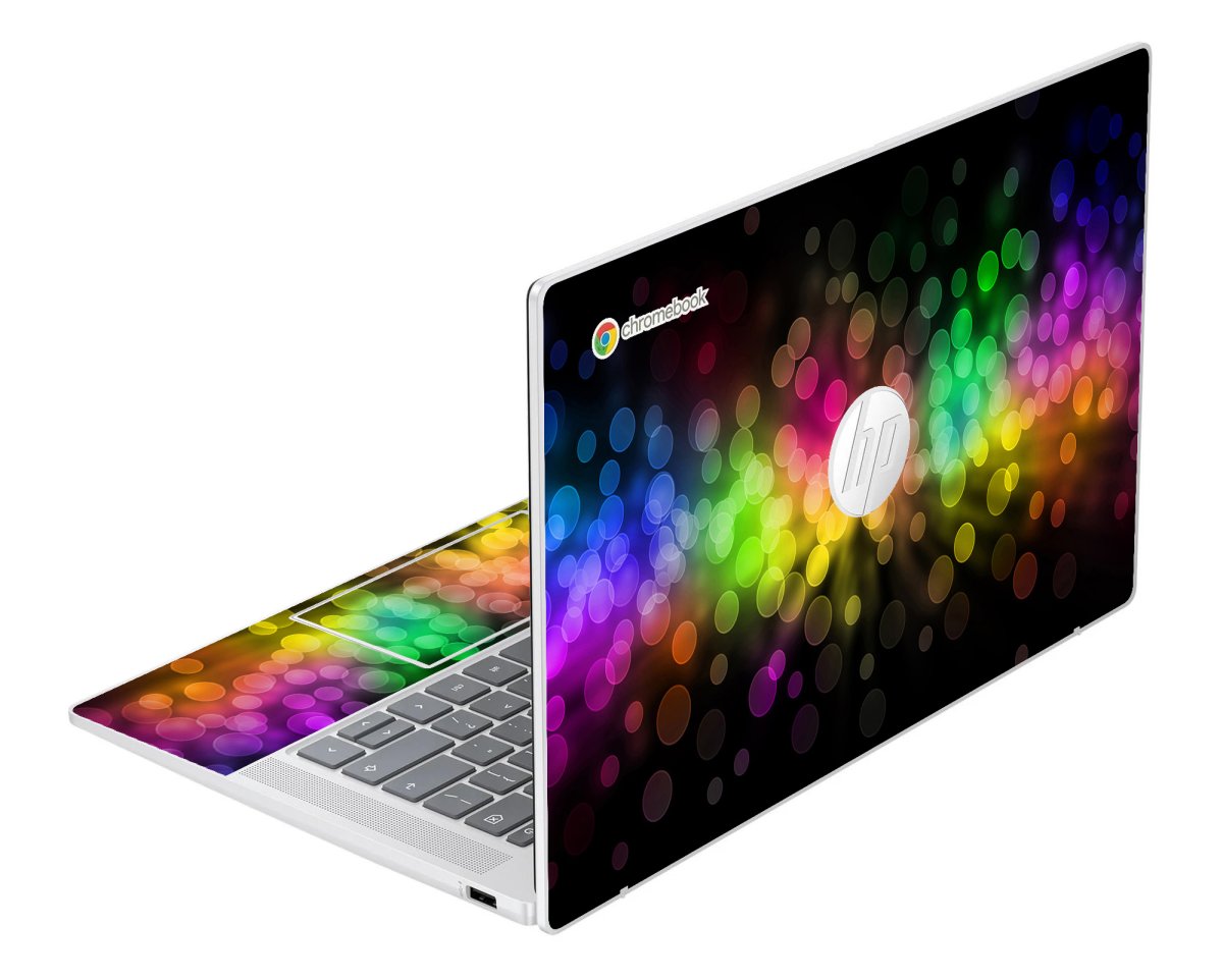 HP Chromebook 14A NF0131WM RAINBOW BOKEH Laptop Skin