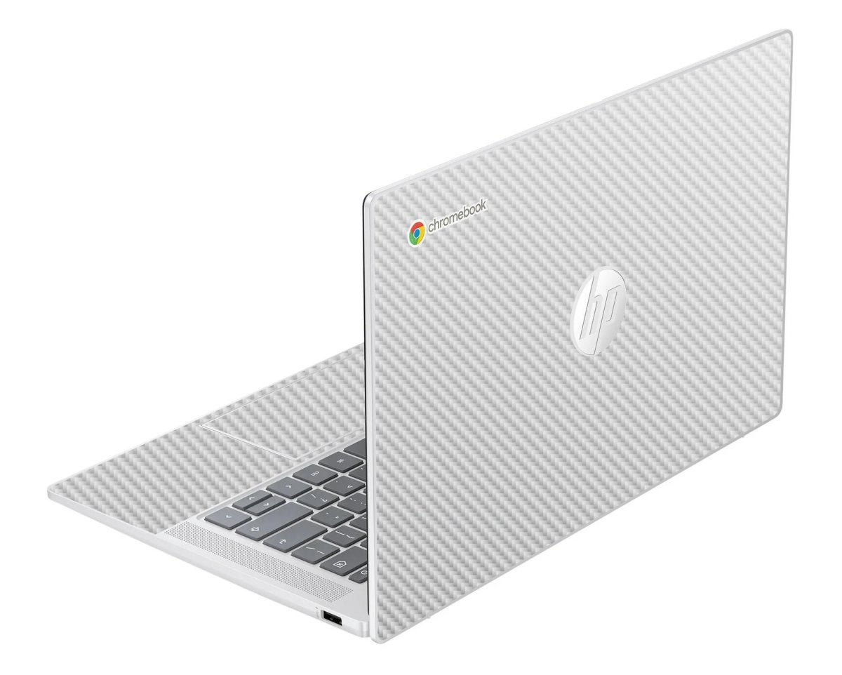HP Chromebook 14A NF0131WM WHITE CARBON FIBER Laptop Skin