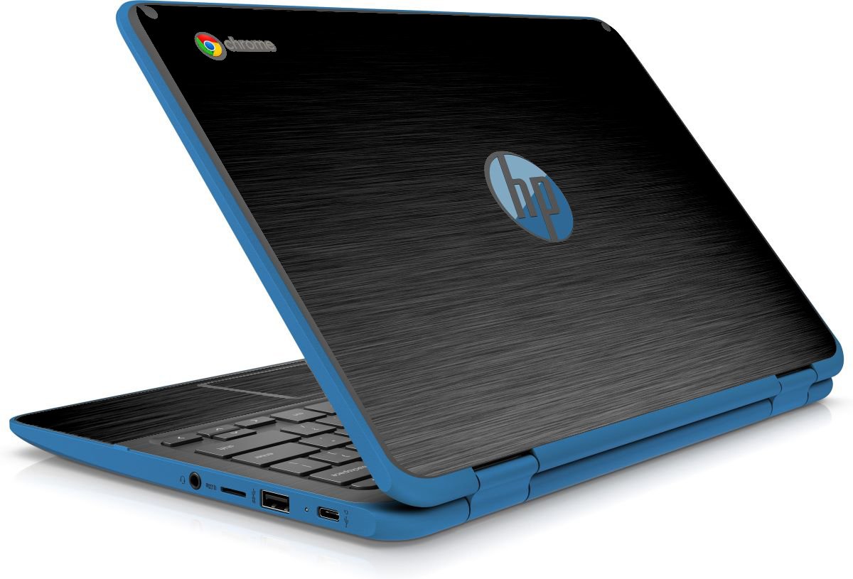 HP Chromebook X360 11 G2 EE MTS BLACK Laptop Skin