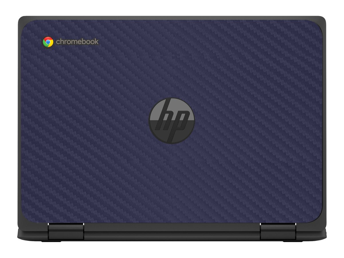 HP Chromebook X360 11 MK G3 EE BLUE CARBON FIBER Laptop Skin