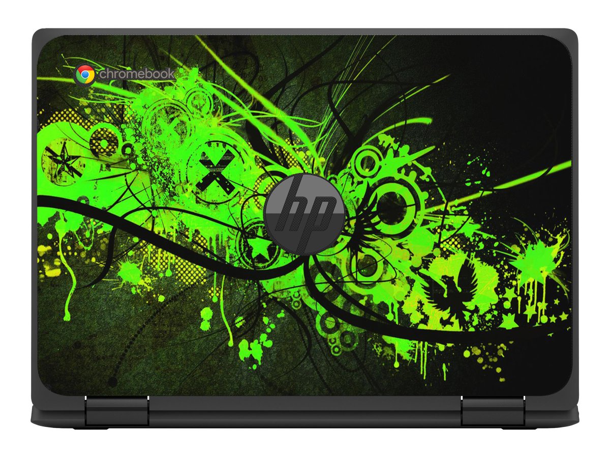 HP Chromebook X360 11 MK G3 EE GRAFFITI GREEN Laptop Skin