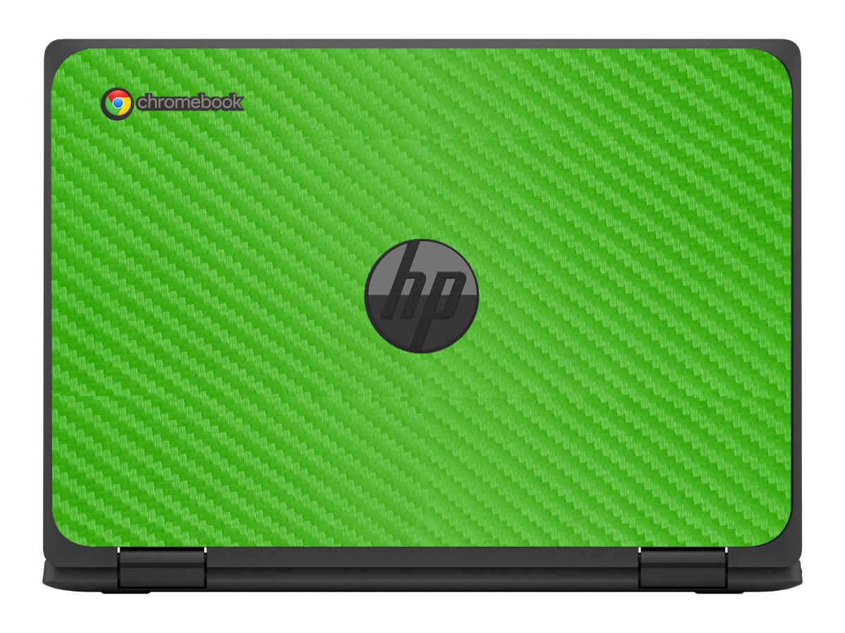 HP Chromebook X360 11 MK G3 EE GREEN CARBON FIBER Laptop Skin