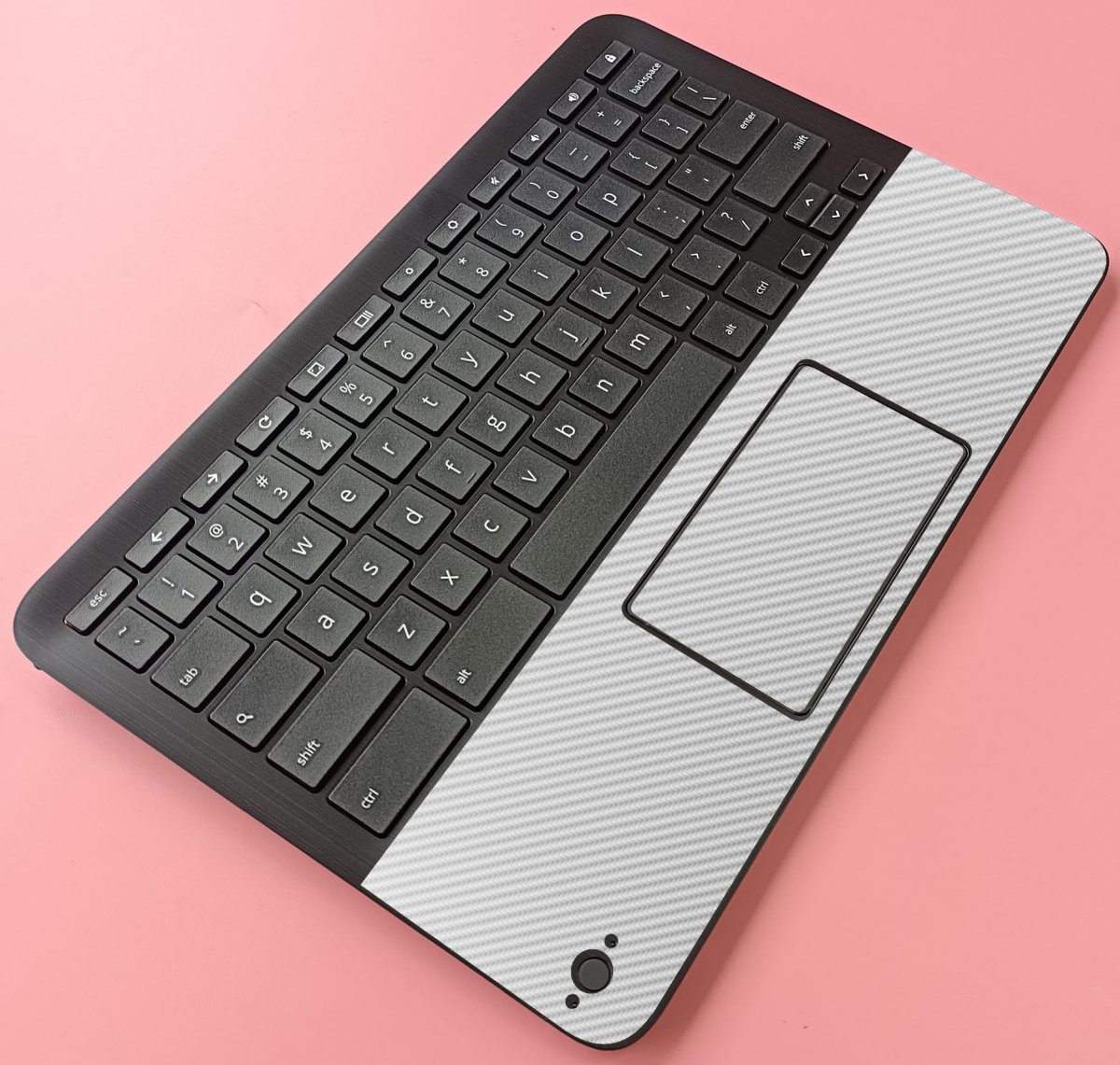 HP Chromebook X360 11 MK G3 EE WHITE CARBON FIBER Laptop Skin