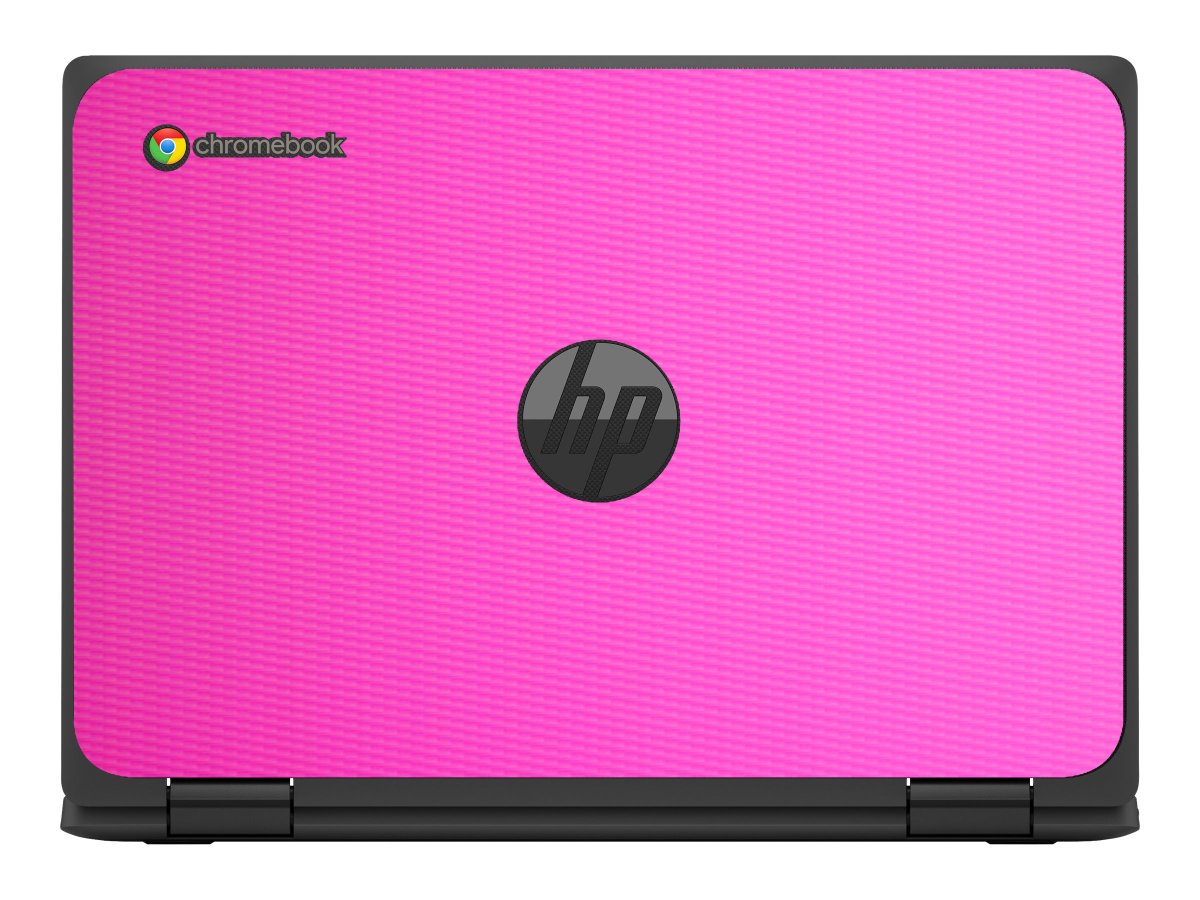 HP Chromebook X360 11 MK G3 EE PINK CARBON FIBER Laptop Skin