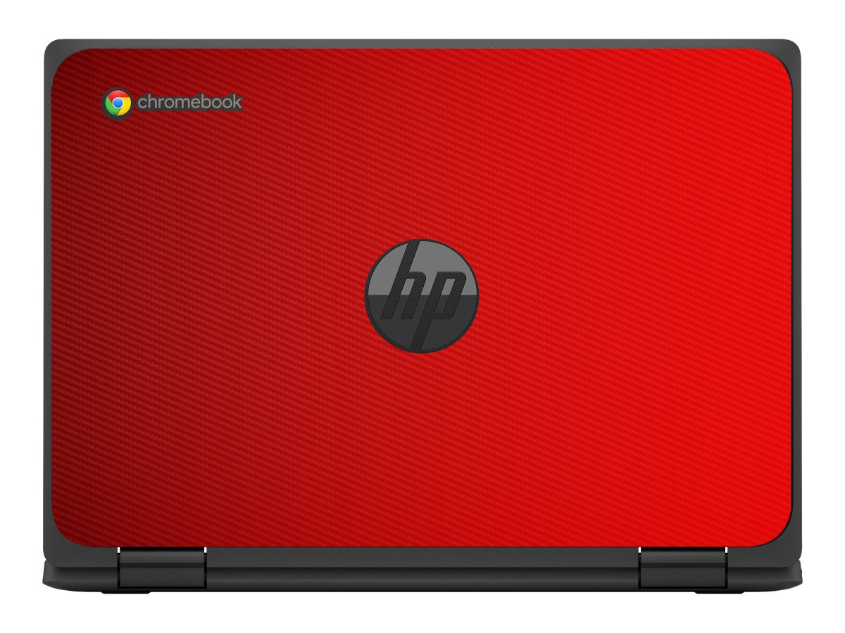 HP Chromebook X360 11 MK G3 EE RED CARBON FIBER Laptop Skin