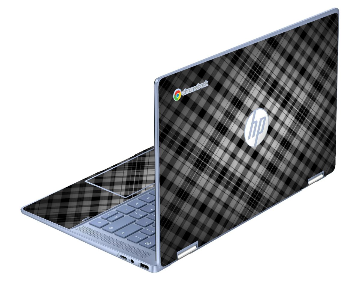 HP Chromebook X360 14B-CD0130WM POSH PLAID Laptop Skin