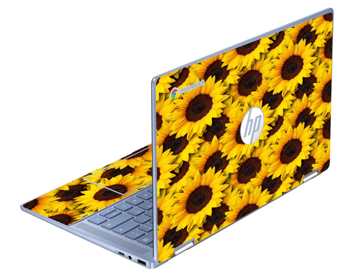 HP Chromebook X360 14B-CD0130WM SUNFLOWERS Laptop Skin