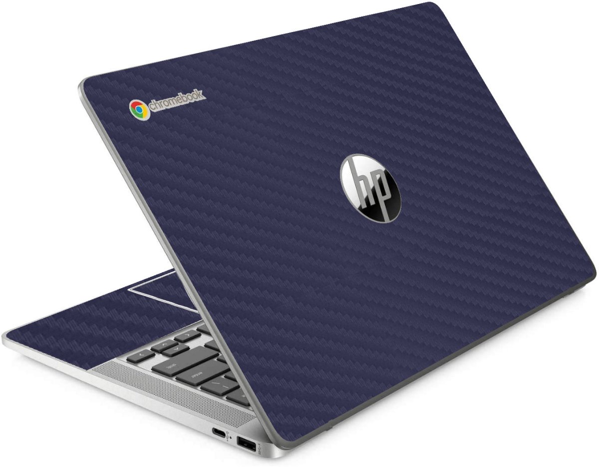 HP Chromebook 14A NA0131WM BLUE CARBON FIBER Laptop Skin