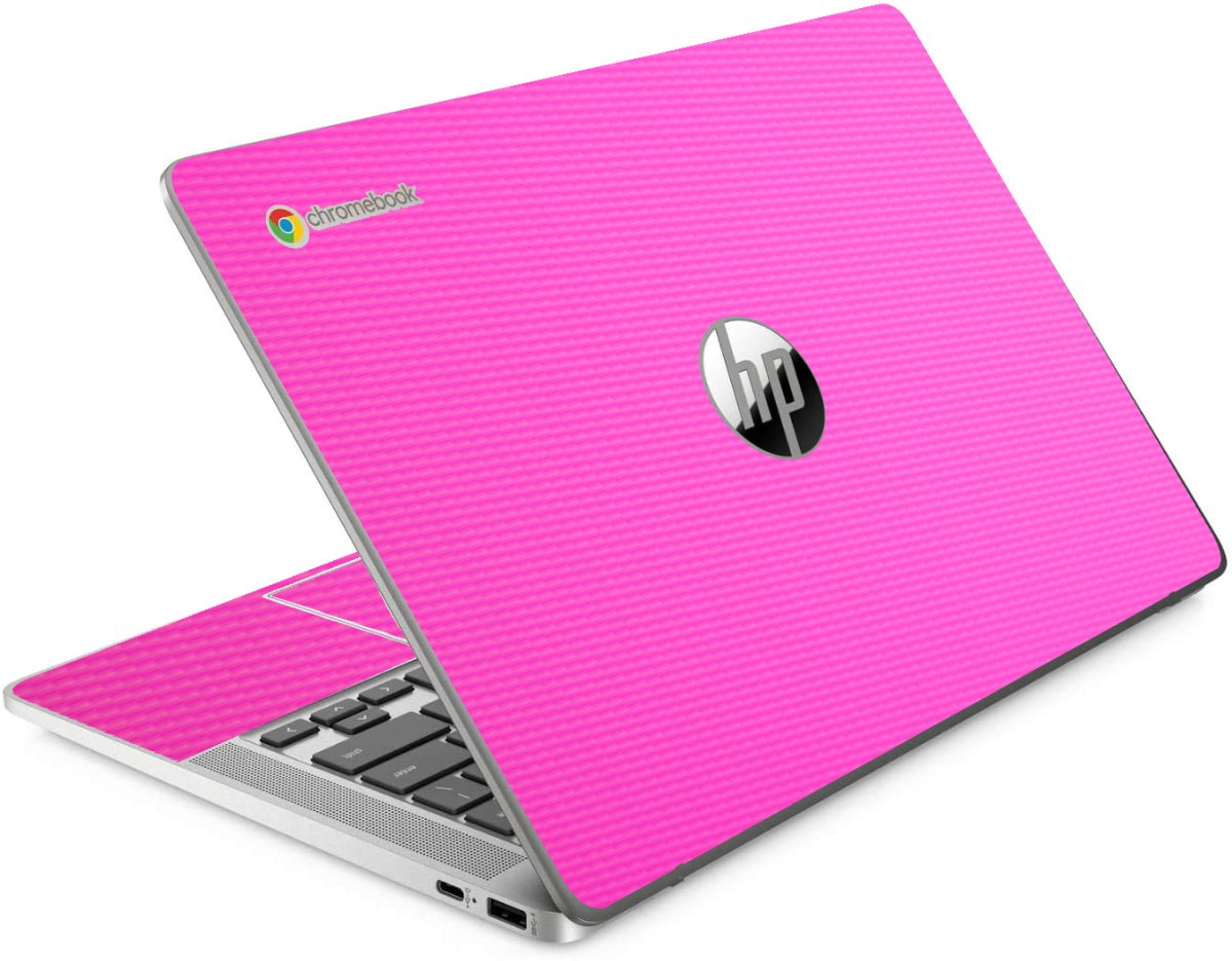 HP Chromebook 14A NA0131WM PINK CARBON FIBER Laptop Skin