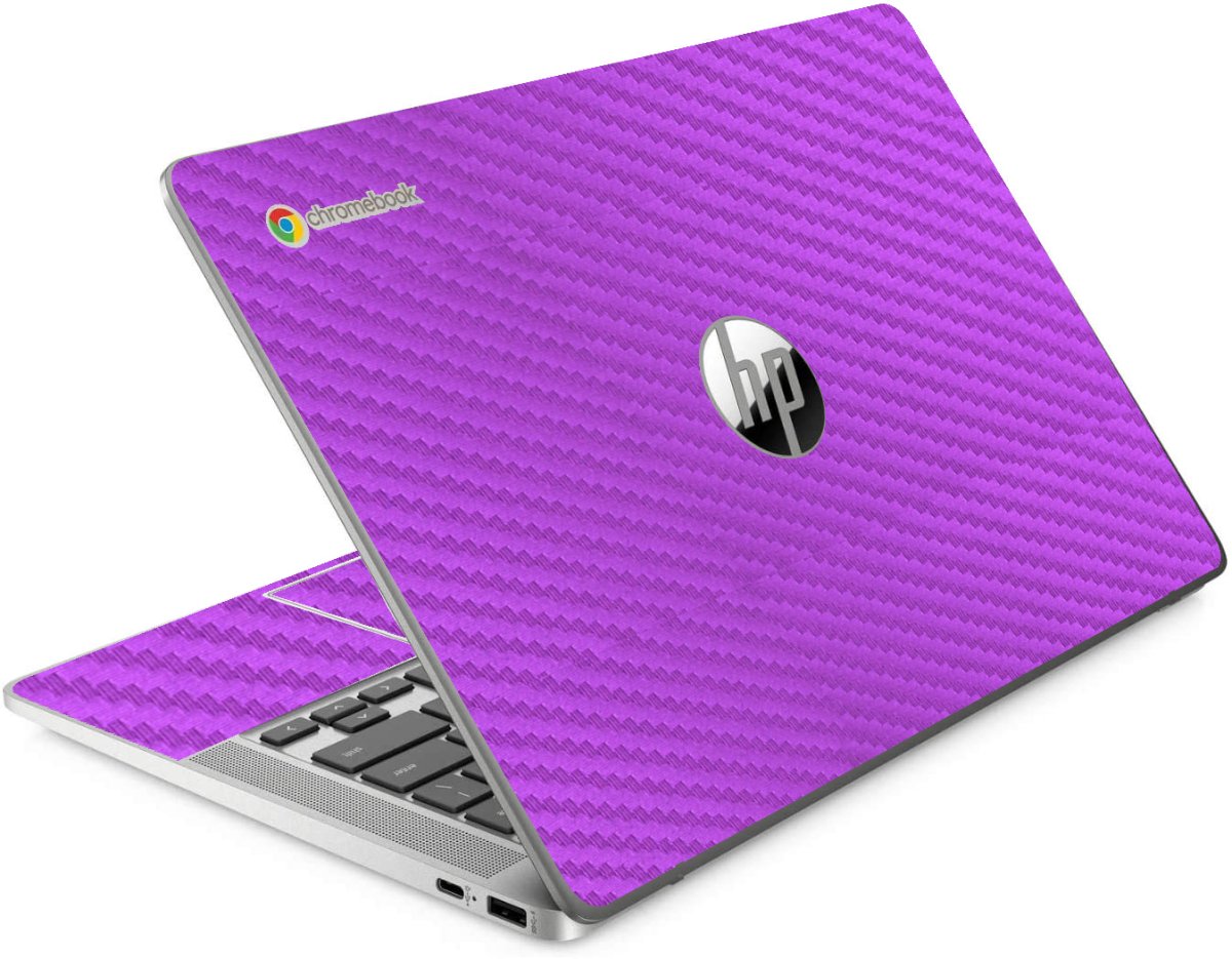 HP Chromebook 14A NA0131WM PURPLE CARBON FIBER Laptop Skin