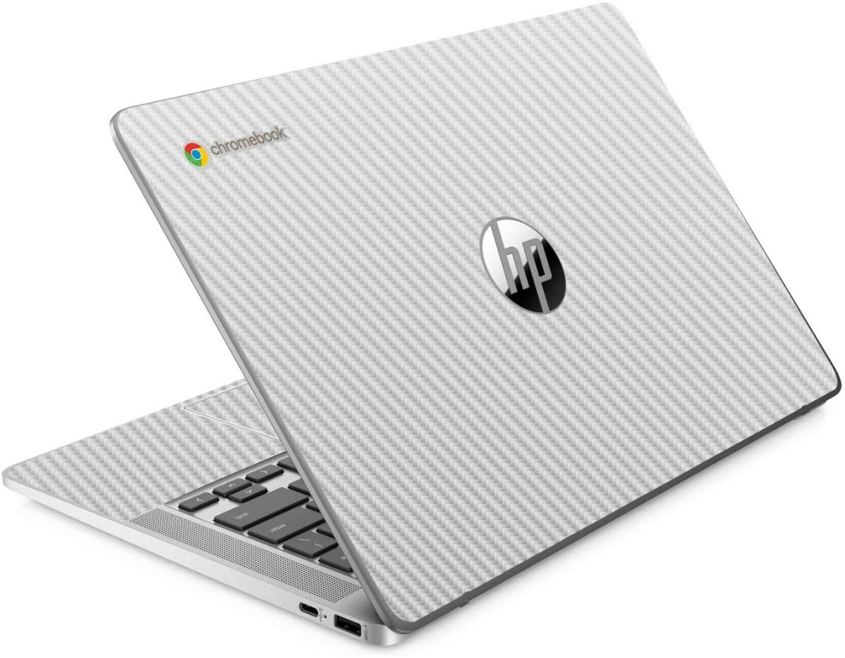 HP Chromebook 14A NA0131WM WHITE CARBON FIBER Laptop Skin