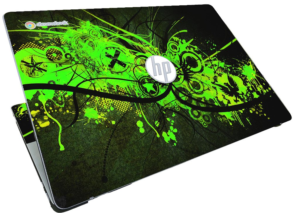 HP Chromebook 15A NA0058WM GRAFFITI GREEN Laptop Skin
