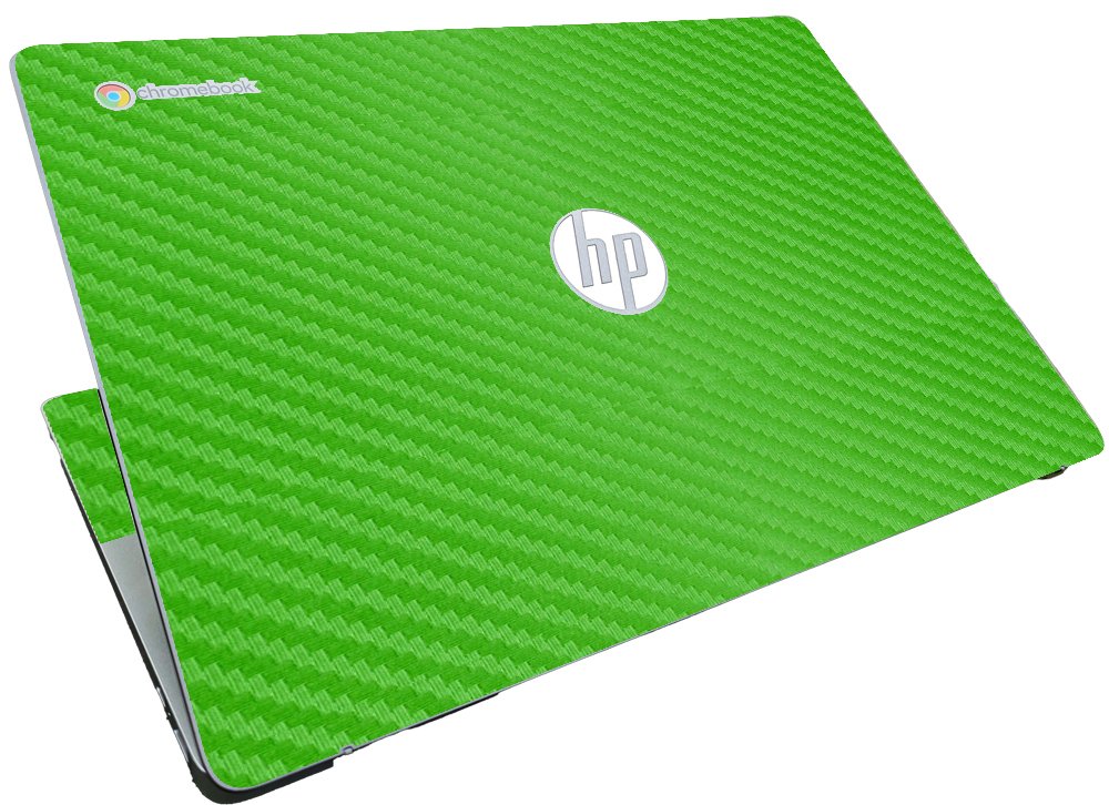 HP Chromebook 15A NA0058WM GREEN CARBON FIBER Laptop Skin