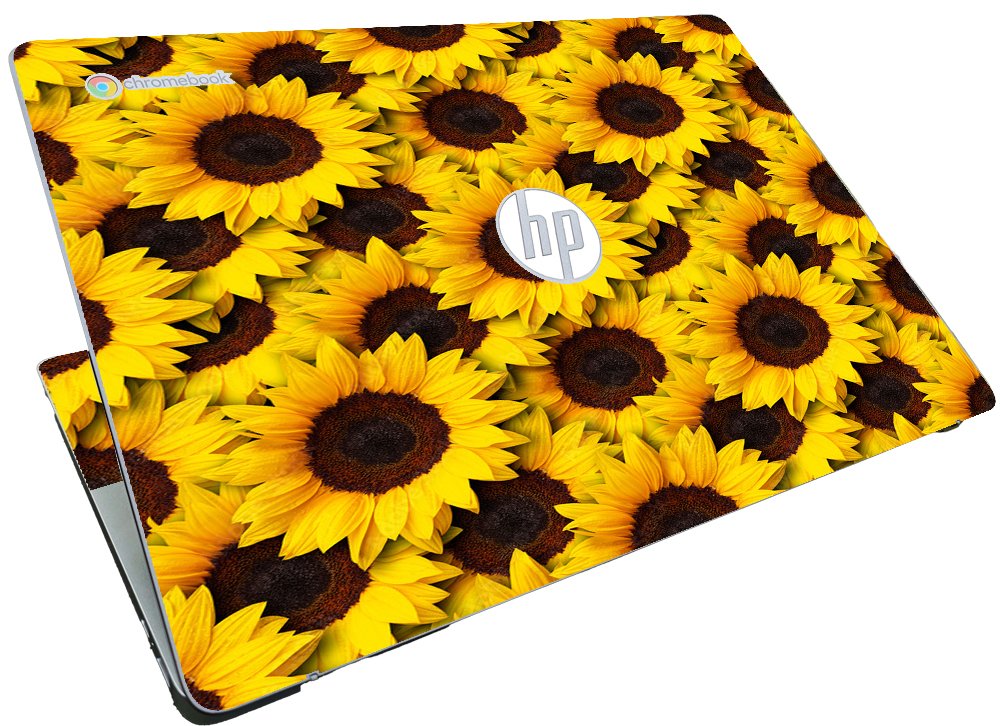 HP Chromebook 15A NA0058WM SUNFLOWERS Laptop Skin