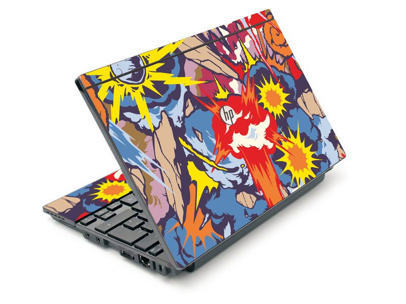 HP Mini 5103 COMIC BOOK EXPLOSIONS Laptop Skin