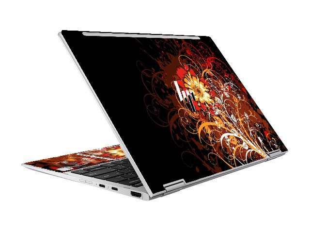 HP EliteBook X360 1020 G2 FIRE FLOWER Laptop Skin
