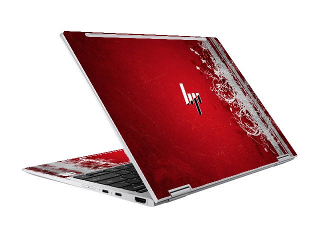 HP EliteBook X360 1020 G2 RED GRUNGE Laptop Skin