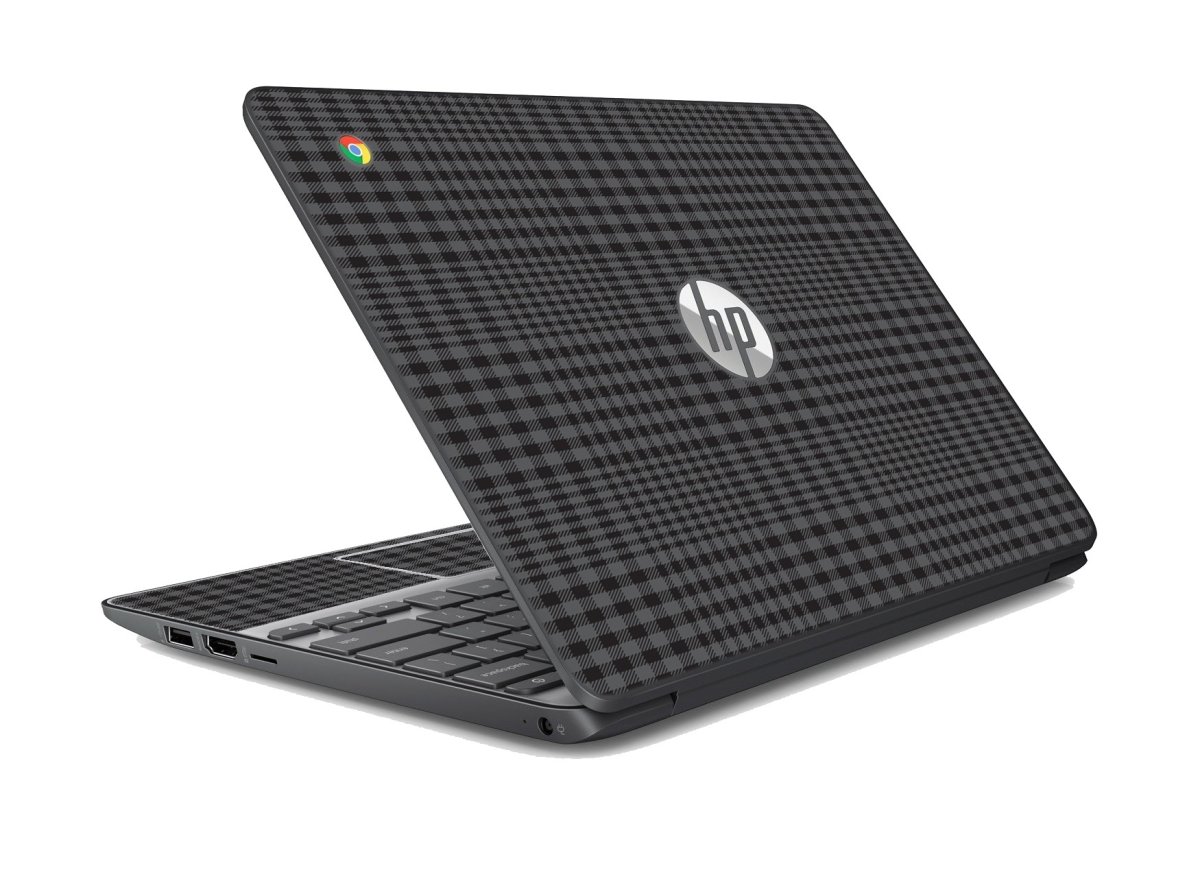HP Chromebook 11 G5 EE BLACK PLAID Laptop Skin